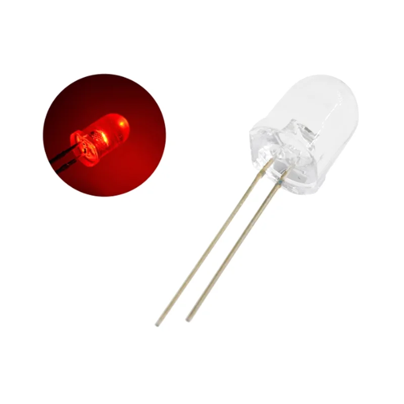 20Pcs Led Light-Emitting Diode Round 10mm F10 Super Bright White Orange Red Yellow Blue Green