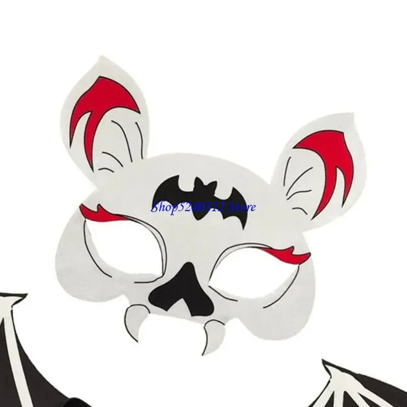 634C 2 -częściowy kreskówka Halloweenowa maska ​​nietoperza