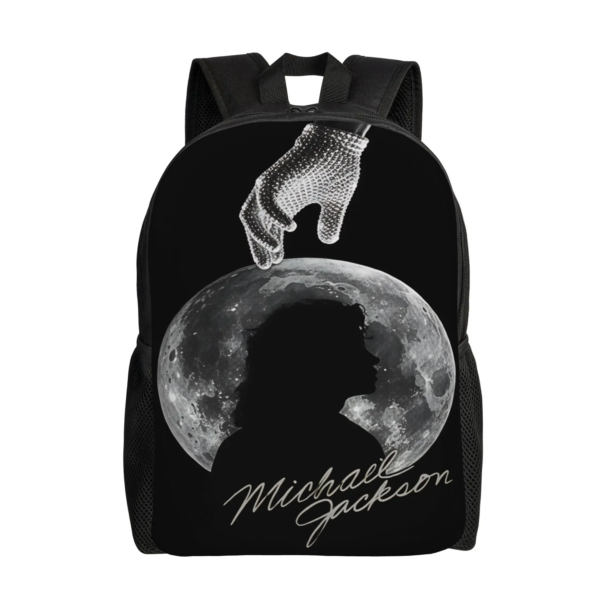 Michael Jackson Backpack Student Unisex  Print Backpacks Polyester Funny High School Bags Cycling Designer Rucksack