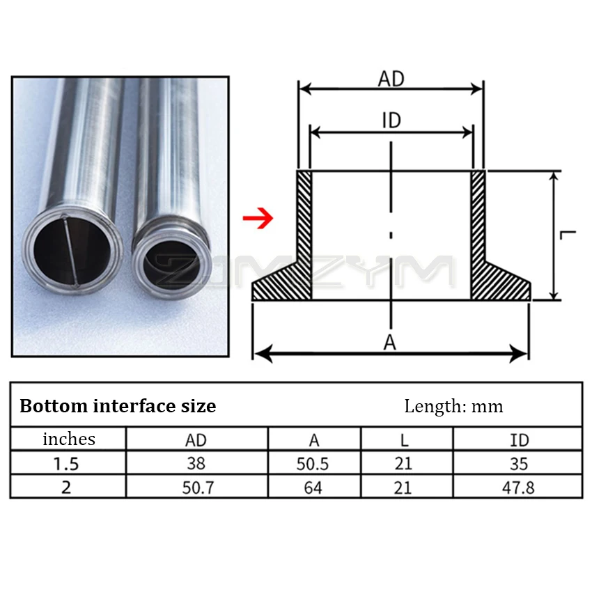 Food Grade Distilling Column Stainless Steel Distillery Equipment Home Brewing & Wine Making 1.5\