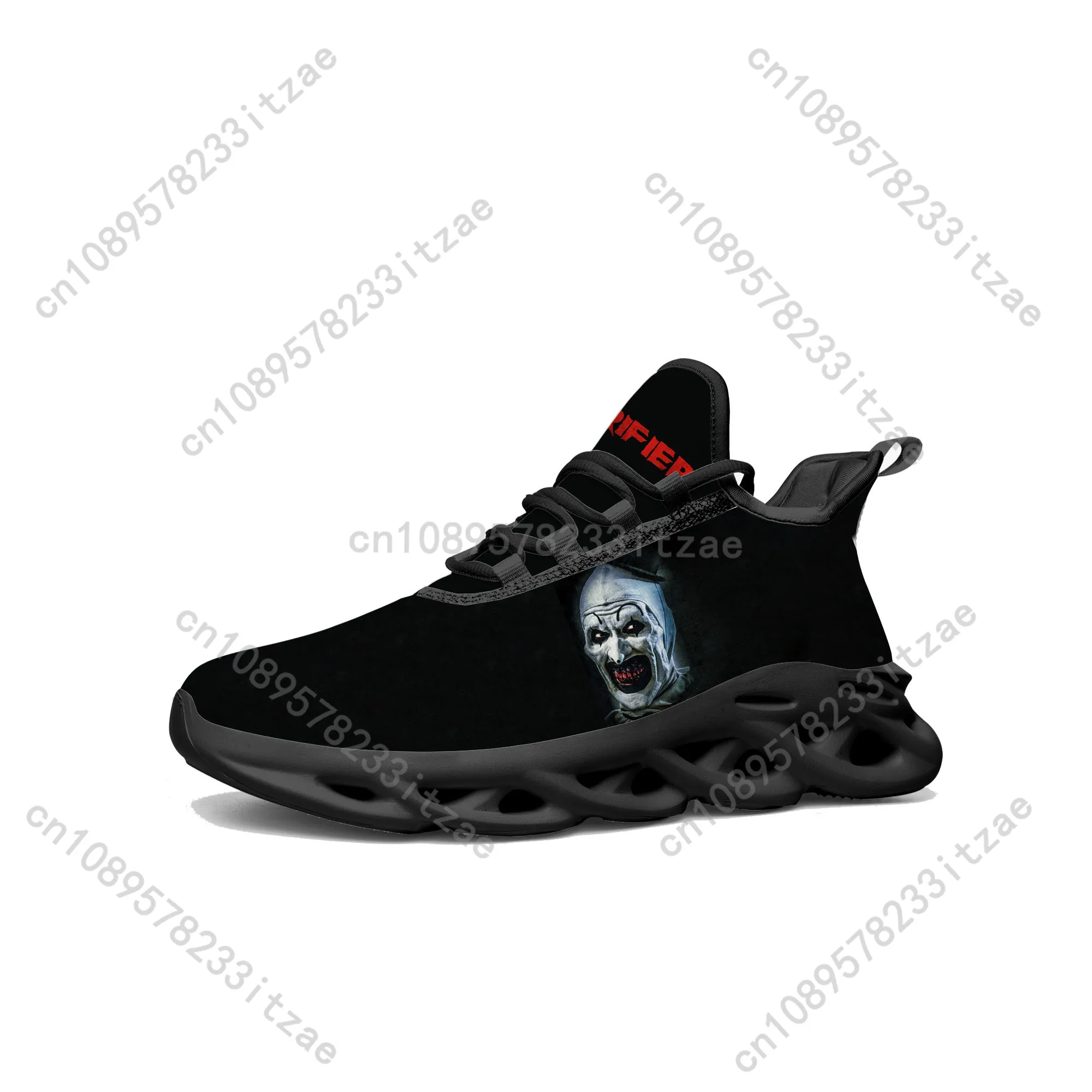 Terrifier Clown halloween Flats Sneakers Mens Womens Sports Running Shoes High Quality Sneaker Lace Up Mesh Footwear custom Shoe