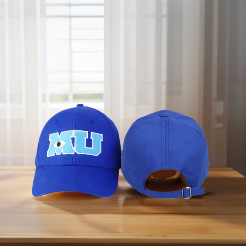 New Fashion High Quality Baseball Cap For Men Women MU Monster University Embroidery Snapback Sun Hats Blue Hip Hop Bonnet Gorra