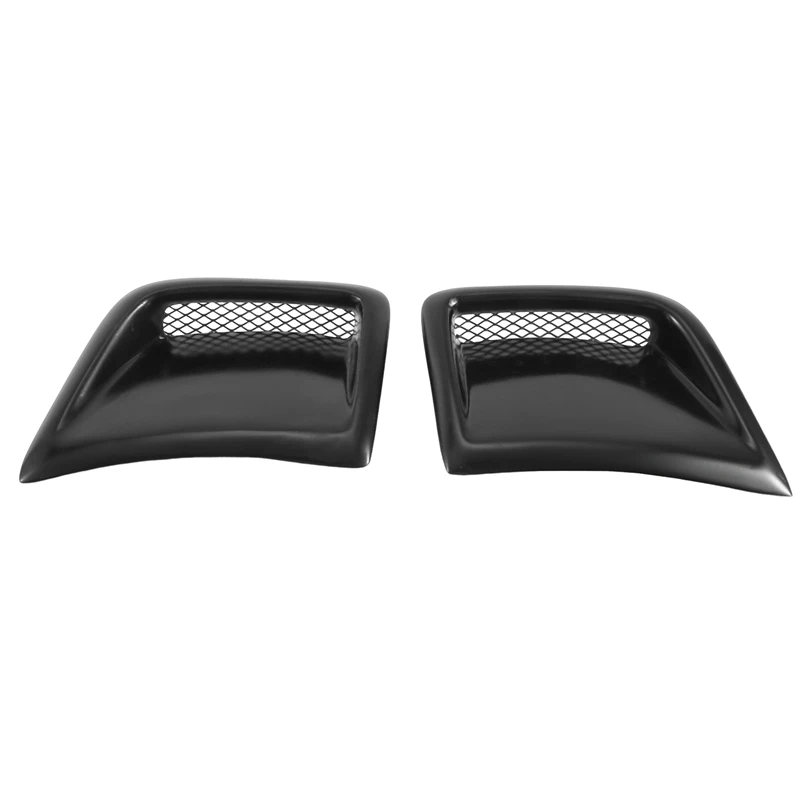 Black Car Front Side Air Vent Outlet Trim Fender Hood Lid Flow Duct Cover For Subaru STI GRB Wagon 10Th Hatchback 2008-2014