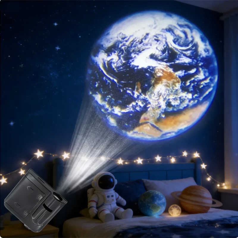 2026 NEW Galaxy Projector Night Light, Creates Aurora & Moon Effects with 16 Cards, Atmosphere Lamp for Bedroom & Photography