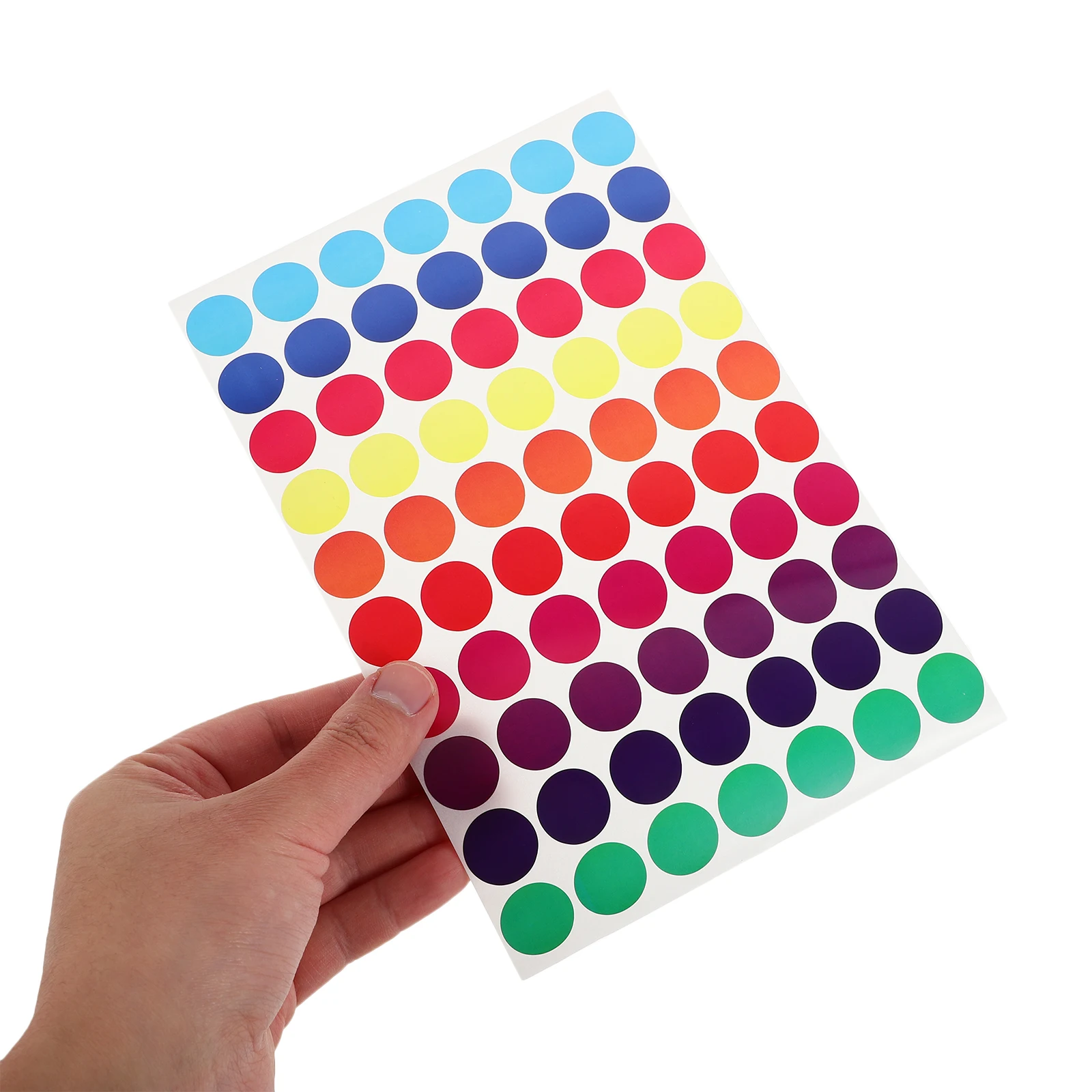 

50pcs Colorful Labels 19mm Circle Stickers Mini Dot Stickers Blank Writable Kraft Paper Tags for Organization Coding