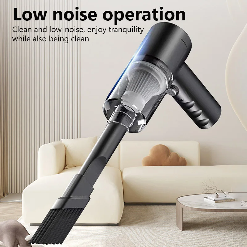 New Small Handheld Desktop Vacuum Cleaner Wireless Car Hoover Dual Use for Home and Car 120W High Power Powerful Vacuum Cleaner