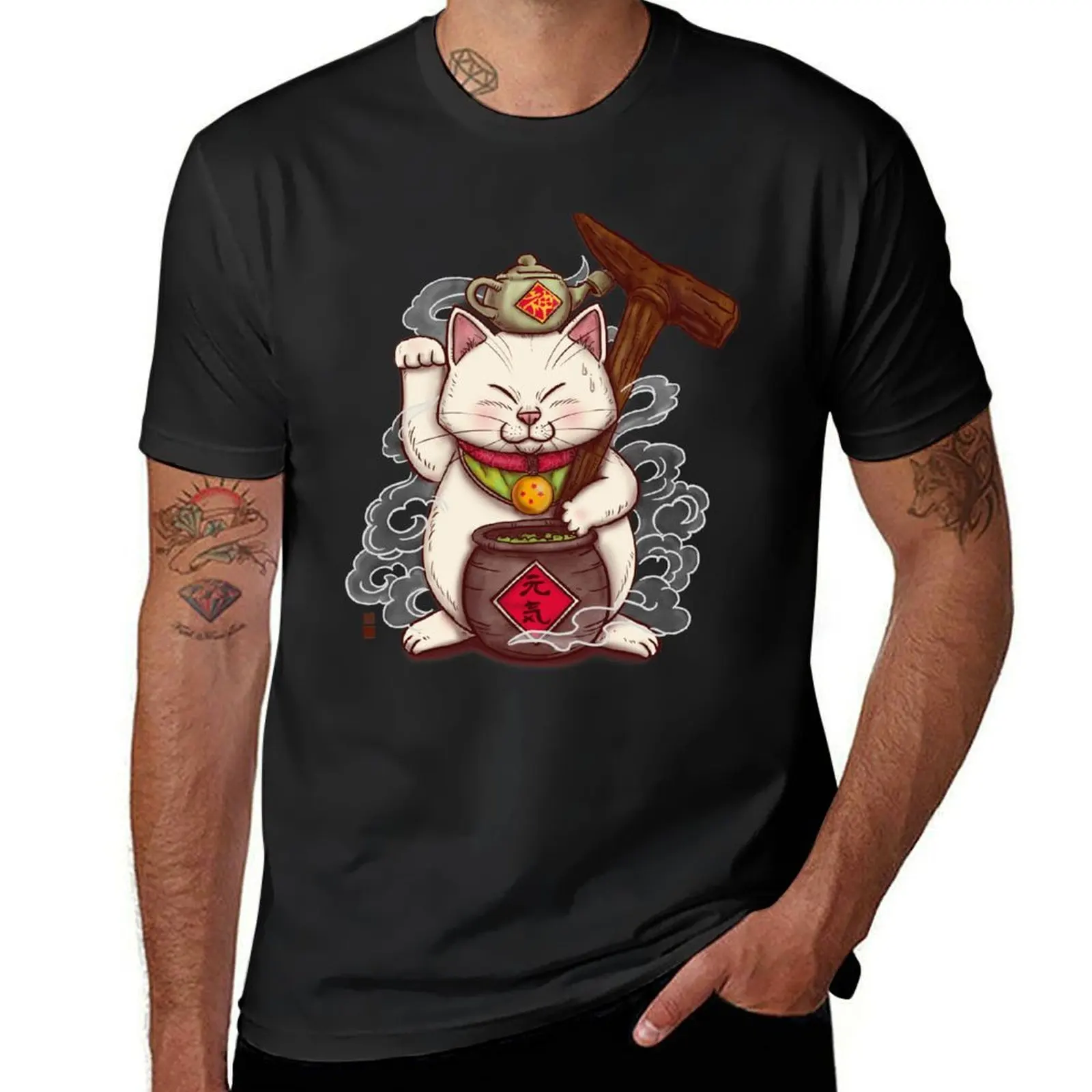 

Maneki Senbyo T-Shirt cute clothes funnys Aesthetic clothing mens tall t shirts