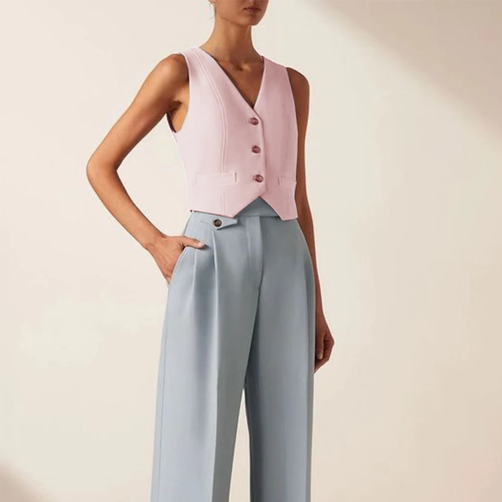 Damen weste Damen Slim-Fit Weste elegante Sommerkleid ung innen und außen getragen lässige und bequeme Pendel mäntel