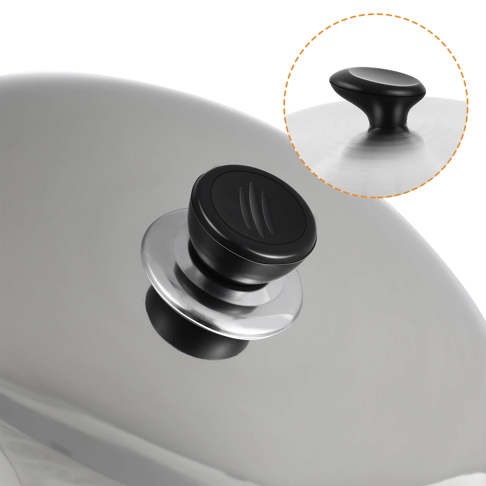 

Stainless Steel Pot Cover 36Cm Anti Scald Anti Oil Splashing Heat Resistant Lid Kitchen Gadget Cooking Tool With Knob Keep Food