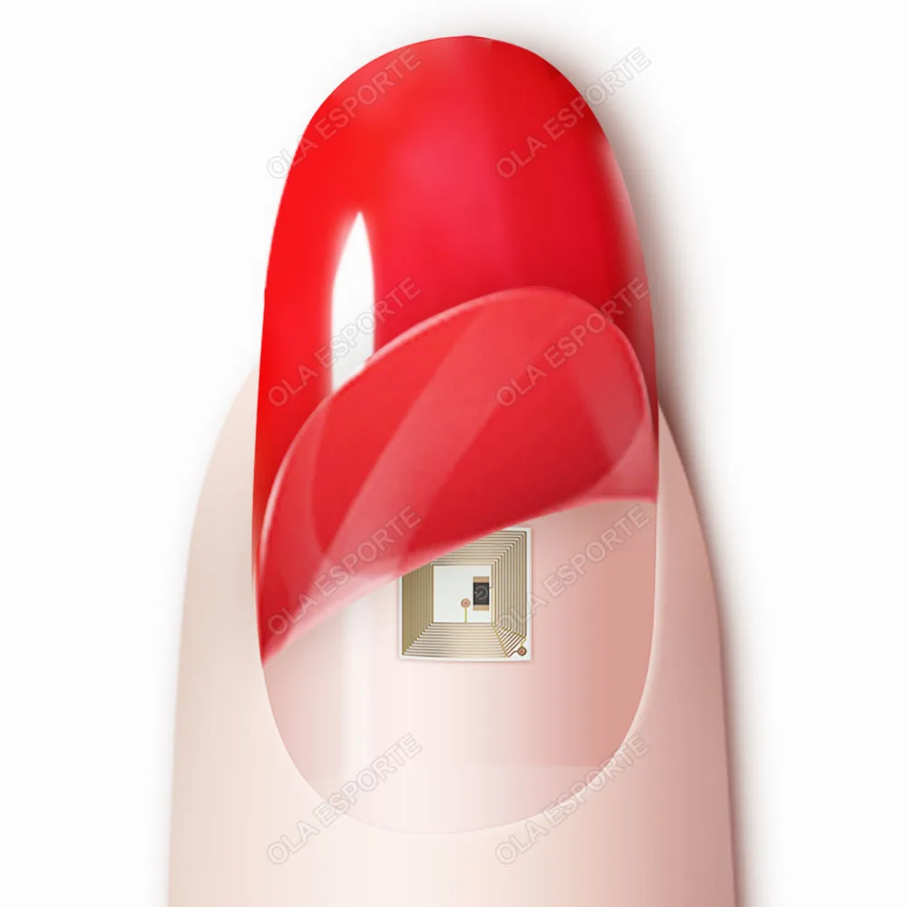 Nuevo Chip de uñas inteligente NFC, llamada Virtual SOS, función de supervisión de Fitness, dispositivo rastreador GPS, Mini rastreador, Chip inteligente para Android IOS