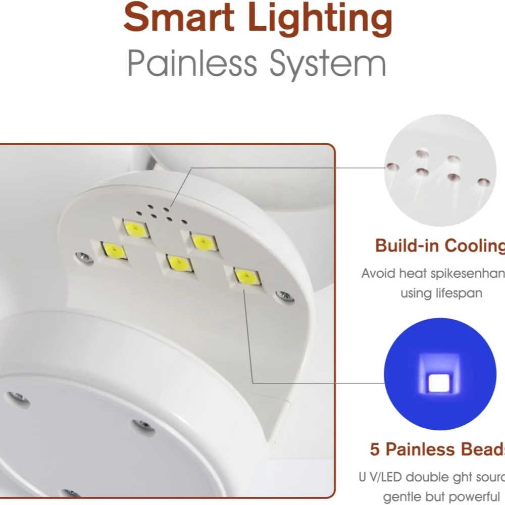 YIKOOLIN18W Mini Nail Dryer UV Lamp Manicure Machine LED Lamp Nail Art pink White 60S/120S Fast Drying Curing Light Manicure