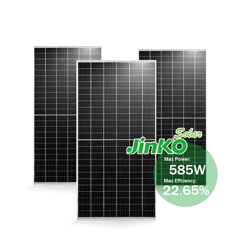 Jinko N-type Mono Double Glass Solar Panel 575W 580W 585W 590W 595W 600W 144 Half Cell Bifacial Dual Glass Module Generator