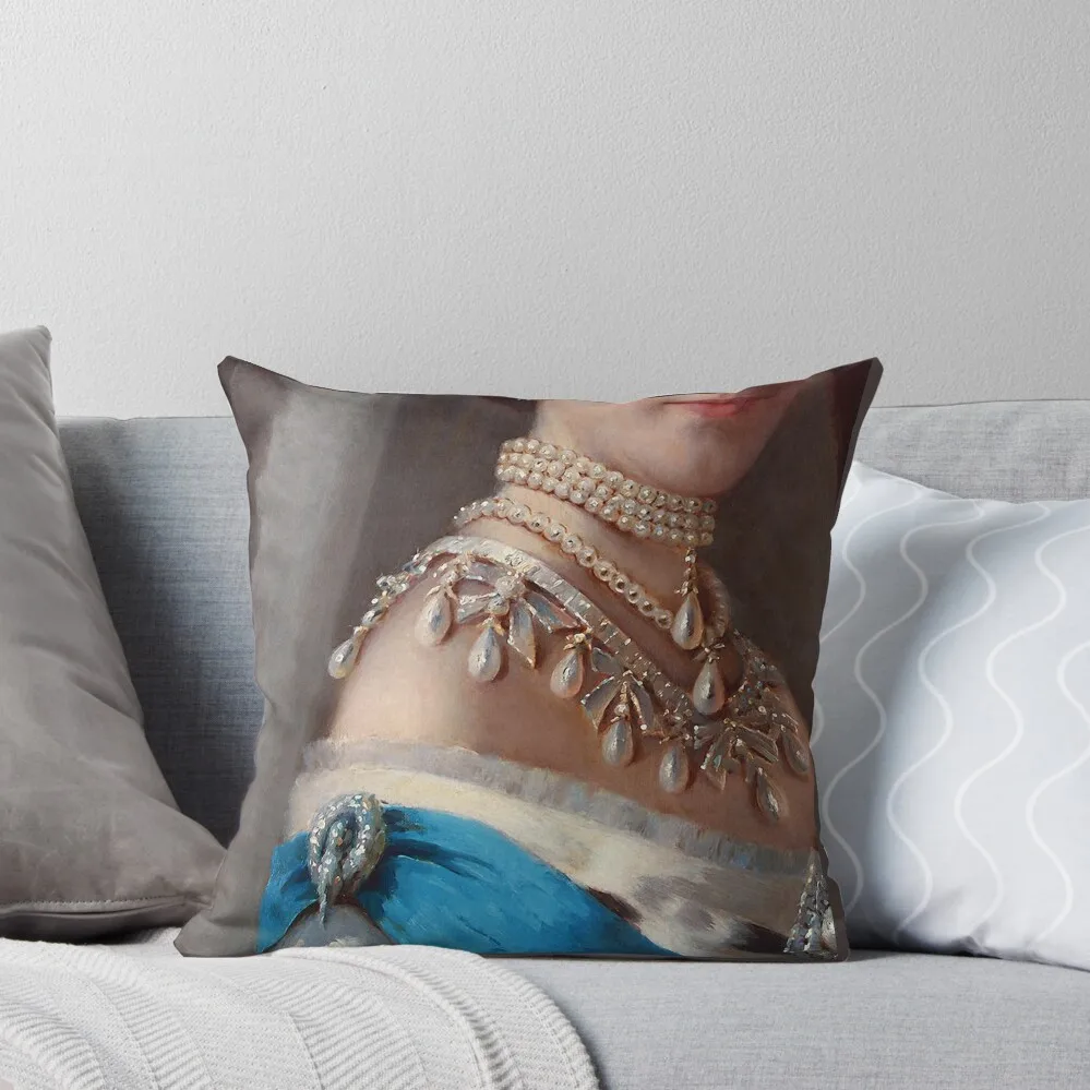 

Royal jewels on a Danish princess historical fashion Throw Pillow Covers For Sofas Sofa Cushions Covers pillow