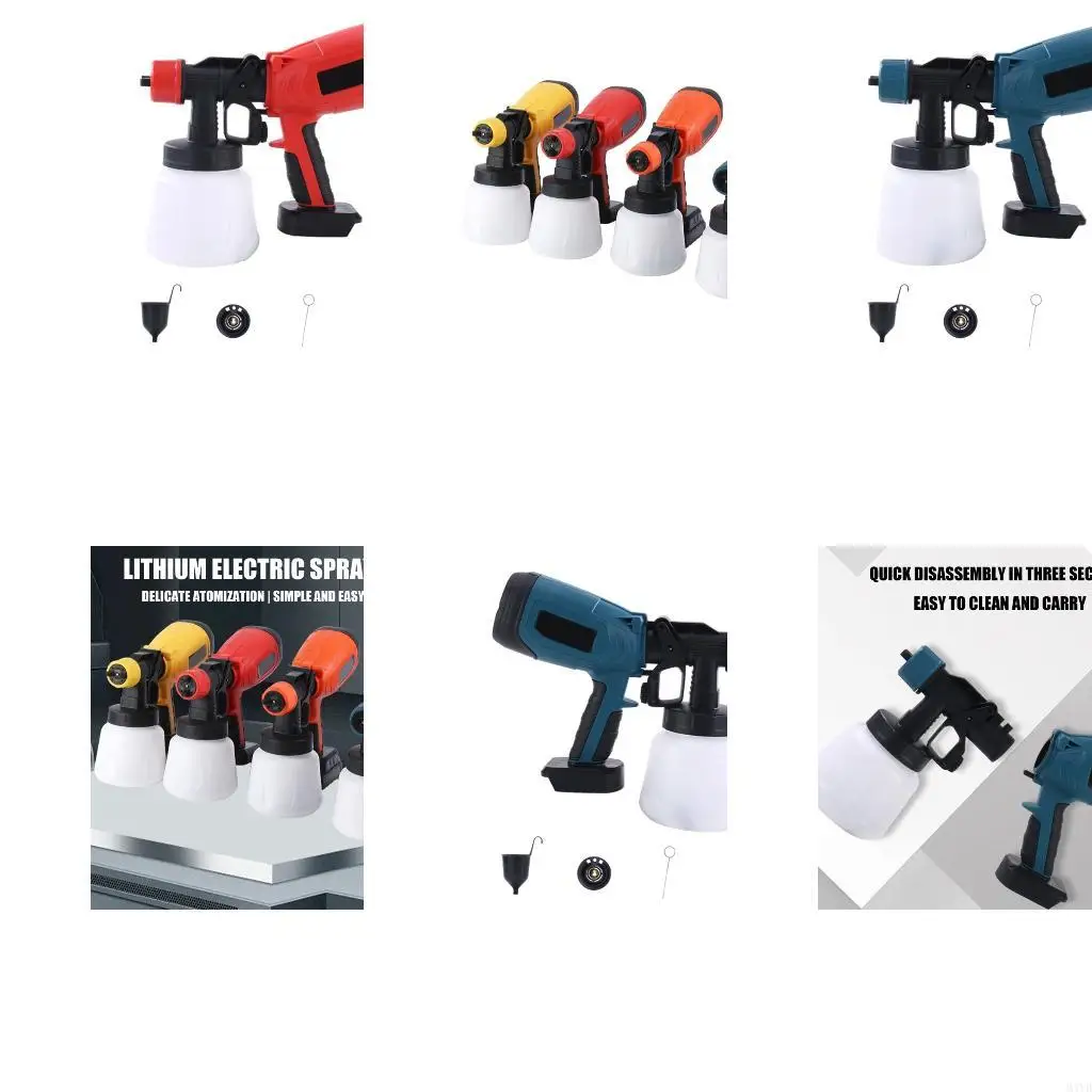 Bare Tool Paint Sprayer for Wall and Furniture Projects, 3 Nozzle Modes, Variable Output, Removable Cup Design at Home M4YD