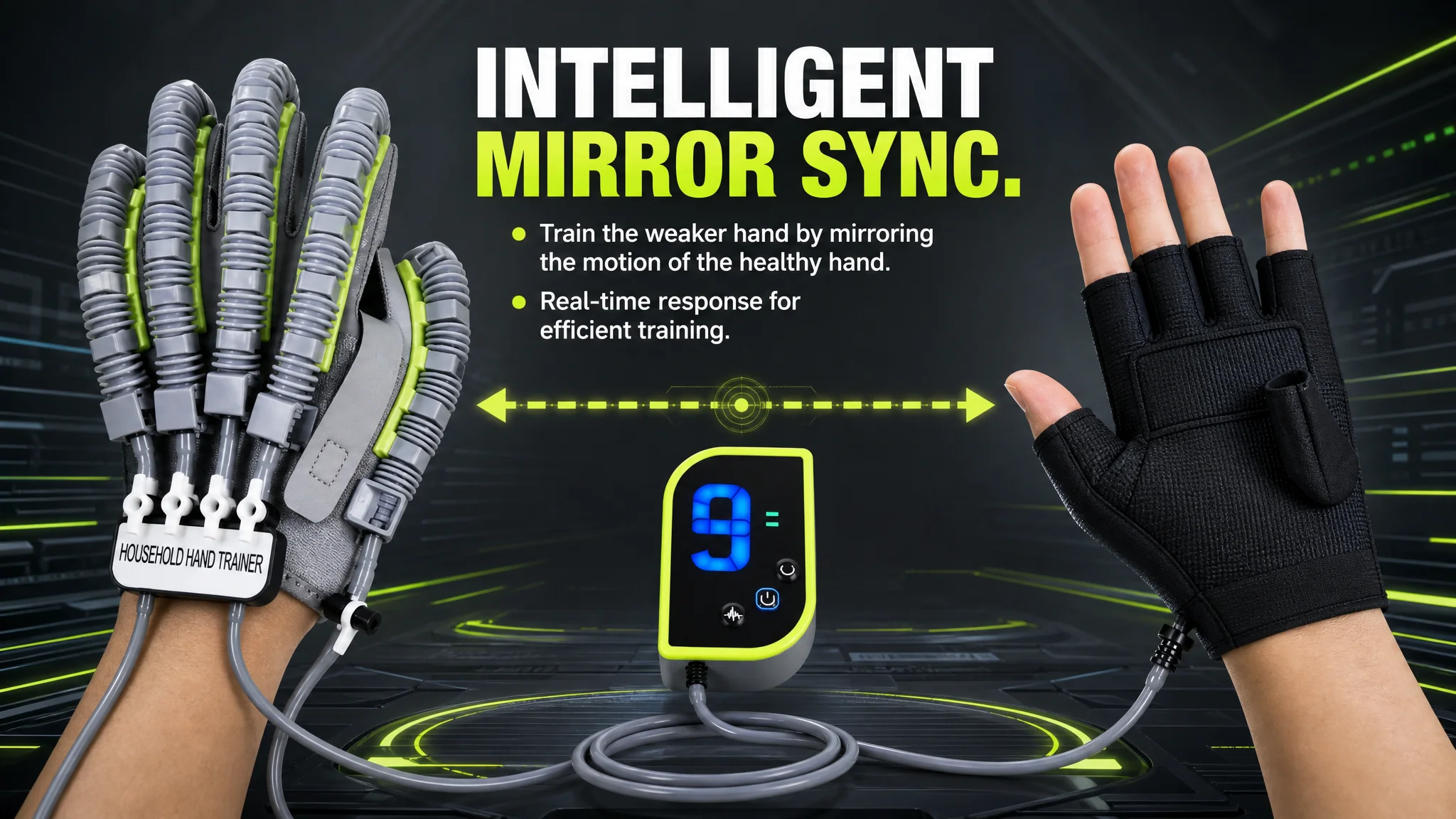 Hemiplegia Robot hand Rehabilitation Gloves Cerebral Infarction Finger Hand Function Training Massage Surgery Recovery Gloves