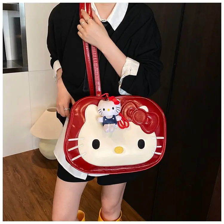 New Cute cartoon character helloKitty schoolbag kawaii sweet backpack student large capacity backpack commuting bag holiday gift