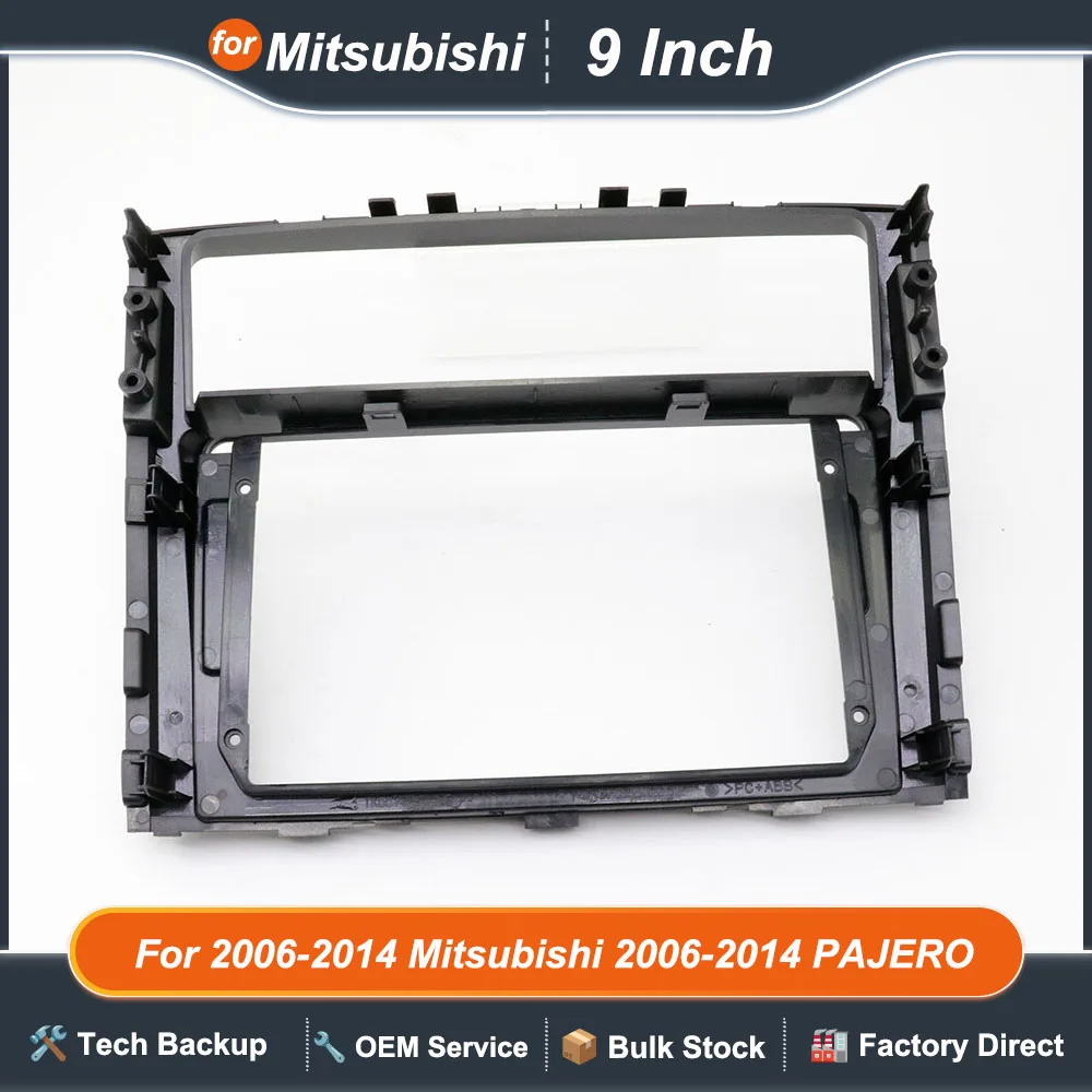 car DVD Radio Android For 2006-2014 Mitsubishi 2006-2014 PAJERO 9INCH Stereo dashboard screen video player Harness cables frame