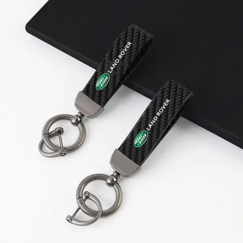 랜드 로버 디스커버리 3 4 레인지 로버 프리랜더 1 2 SVR 액세서리에 대한 자동차 탄소 섬유 키 체인 펜던트 열쇠 고리 선물 쥬얼리