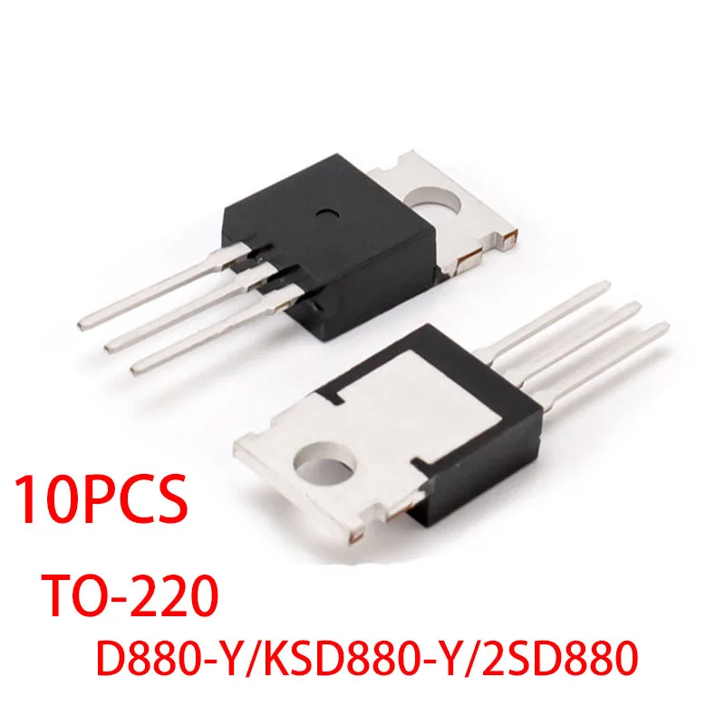 10PCS/LOT D880-Y KSD880-Y 2SD880 TO-220 3A 60V 40W NPN transistor Audio amplifier switch New