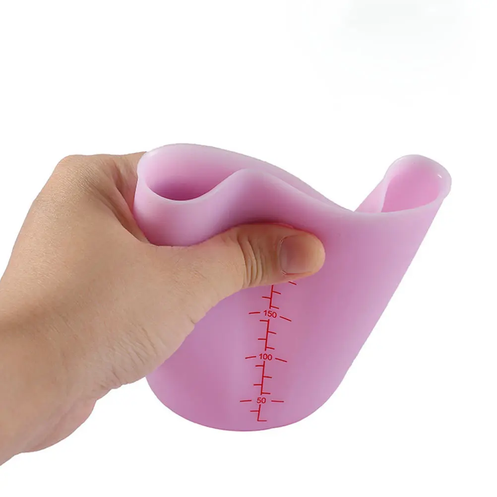 

2Pcs Practical Measuring Cups Silicone Baking Tool Easy to Wash Dishwasher Refrigerator Safe Accurate Portion Control