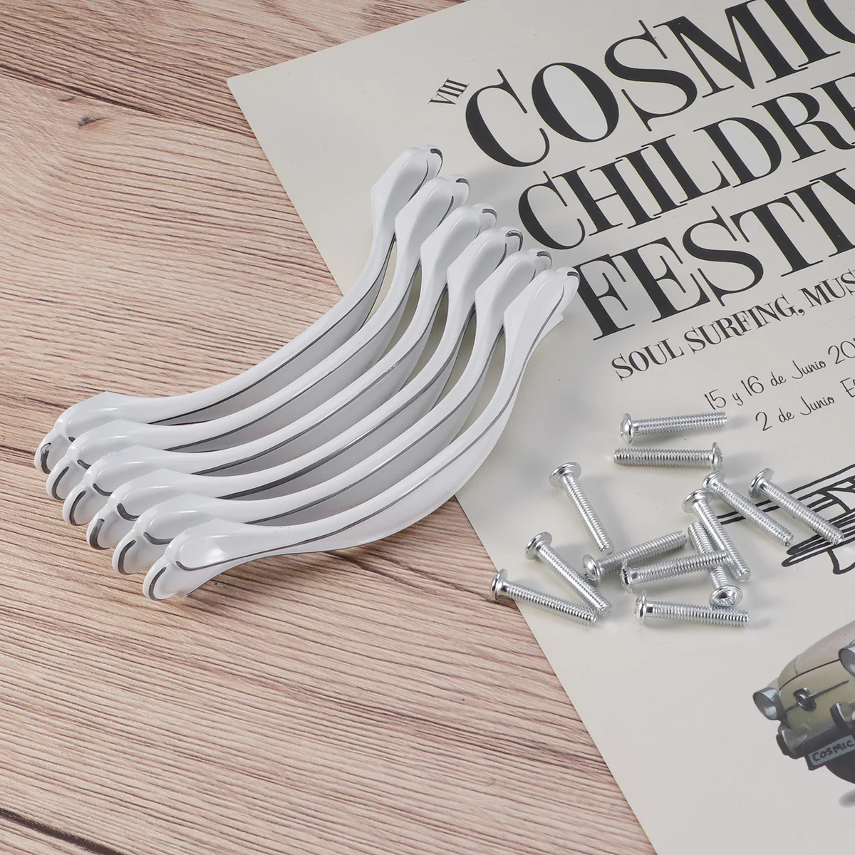 

6 pcs Zinc Alloy Handle Cabinet Cupboard Pull Door Drawer Knob Heavy Use Durable European Style Contemporary Flavor