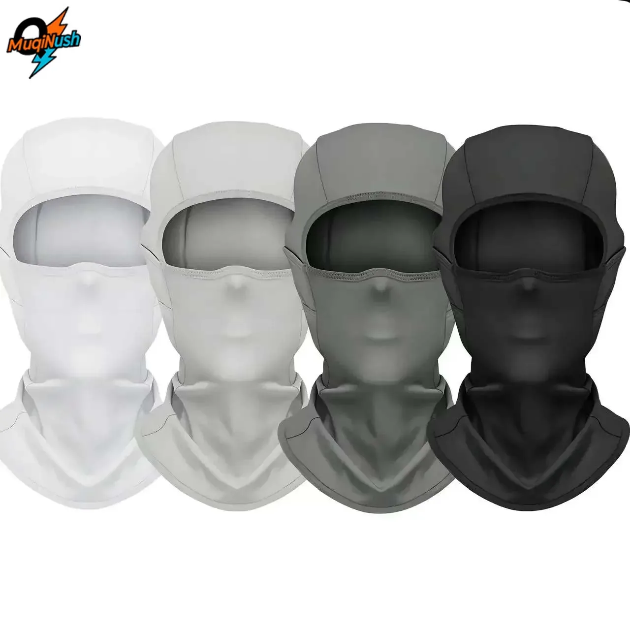 

MuqiNush Sunscreen Mask Headcover UV Protection Summer Ice Fabric Tactical Bicycle Riding Windproof Full Cover Outdoor Cycling