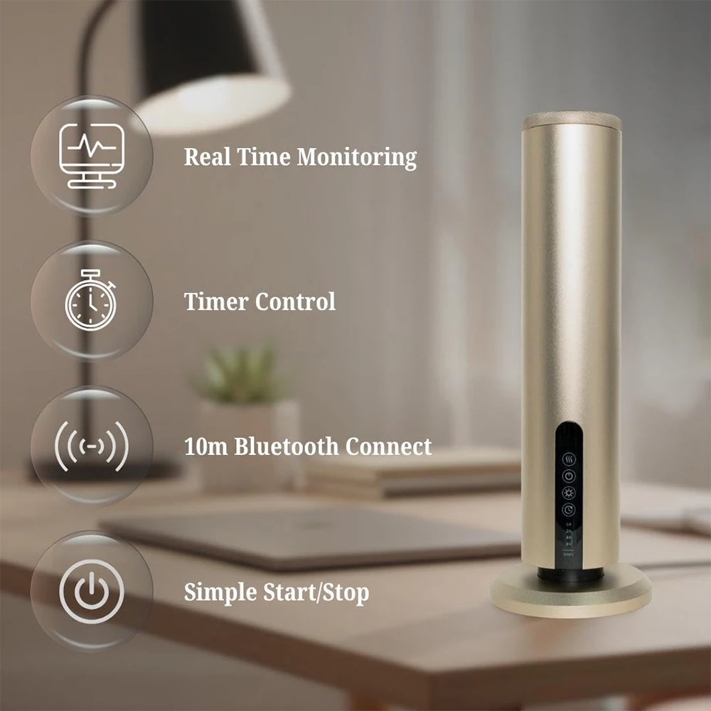 New Hotel Diffusers Home Waterless Diffuser Big Coverage Aromatherapy Diffuser with Timer Bluetooth App Control Scent Machine