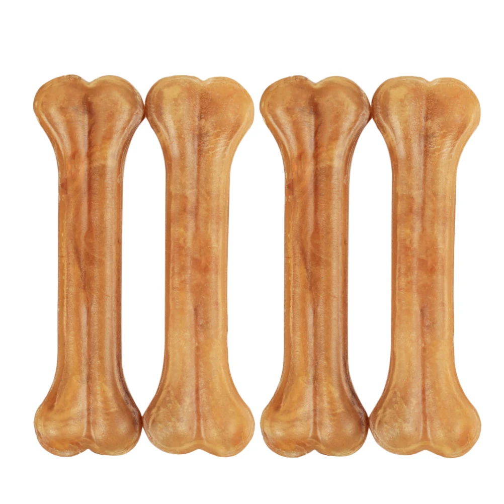 

4 Pcs Dog Teeth Cleaning Bone Toy for Pet Playing Chew Grinding Bite Safe Premium Material Pet Supplies Dog Toys