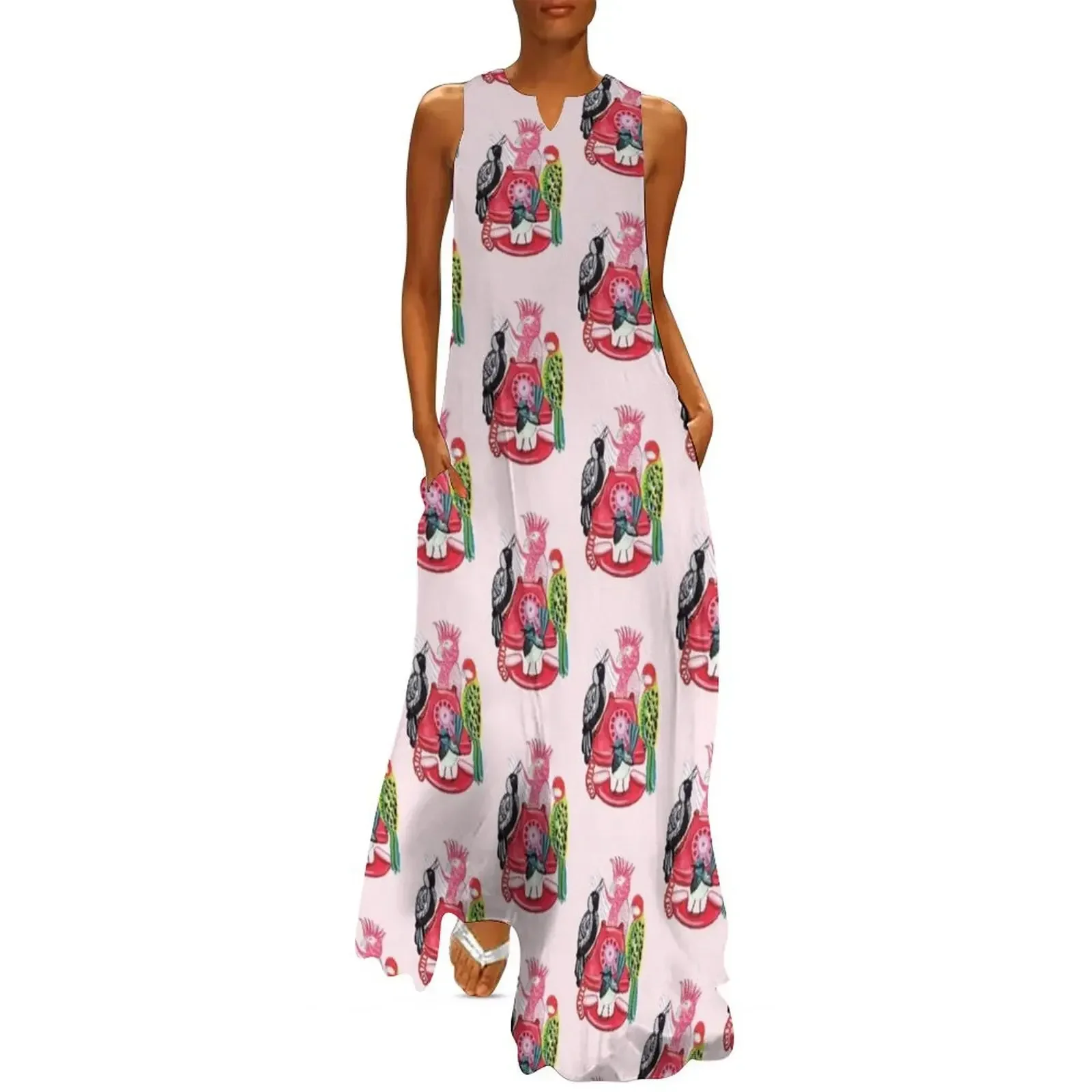 

Four Calling Birds (12 Days of Christmas) - Pink Long Dress long sleeve dress luxury dresses summer dress for women 2025