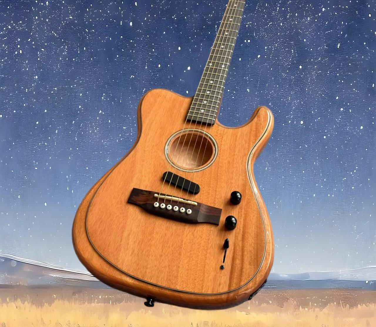 2026 new sale New High quality round hole semi-hollow Jazz guitar, wooden bridge, wooden string version, in stock