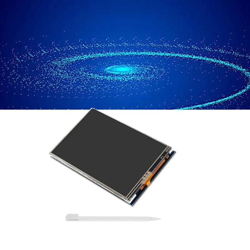 Display touch screen da 3,5 pollici per Raspberry Pi Generation 4B Zero2w/3B/4B - Schermo resistivo 320X480 compatibile facile da usare