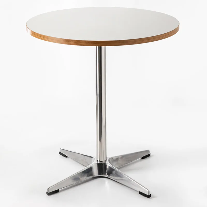 Nordischer moderner einfacher Esstisch für Zuhause, Freizeittisch, Internet-Promi, weißer runder Verhandlungstisch