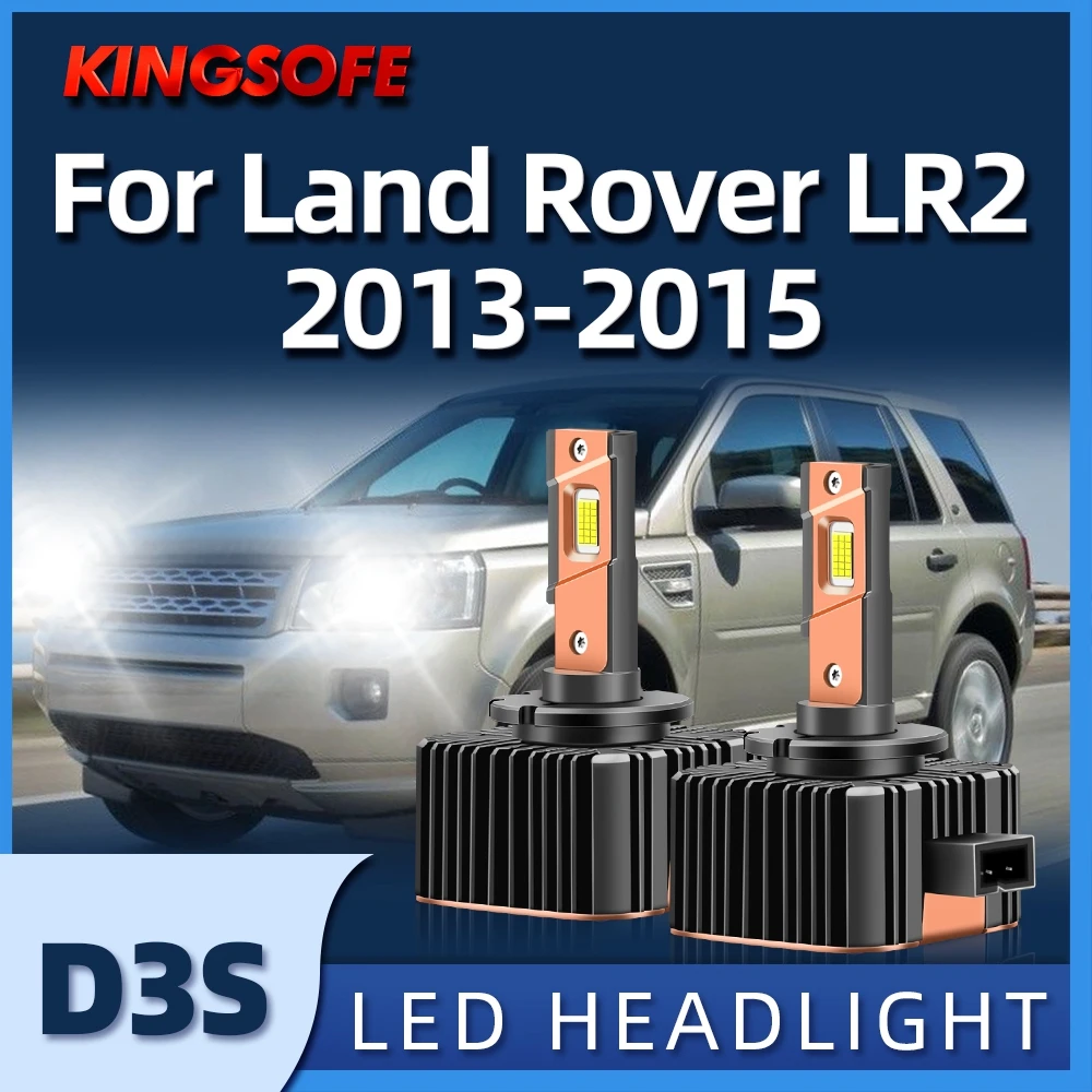 

KINGSOFE D3S LED Xenon HID 6000K Headlight Bulbs Plug And Play Car Lamp For Land Rover LR2 2013 2014 2015