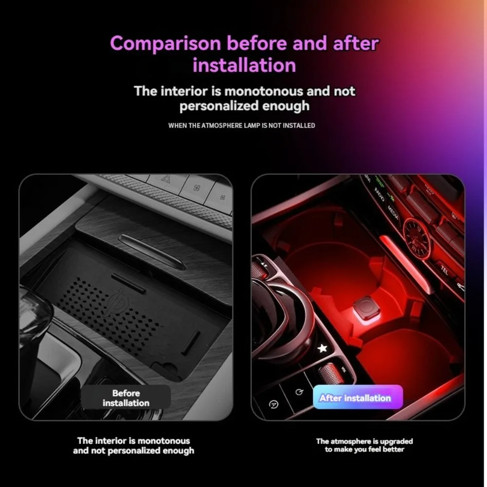 

New Mini USB LED Car Light Car Interior Accessories Decorations Ambient Atmosphere Light Universal White Auto Reading Lamp