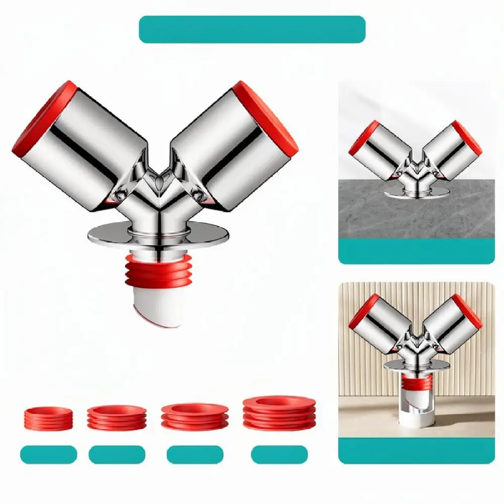 Balcony Floor Drain Sewer Connector Multi Port Pipe Splitter Universal Hose Adapter For Yaiyier Bathroom Kitchen Drainage