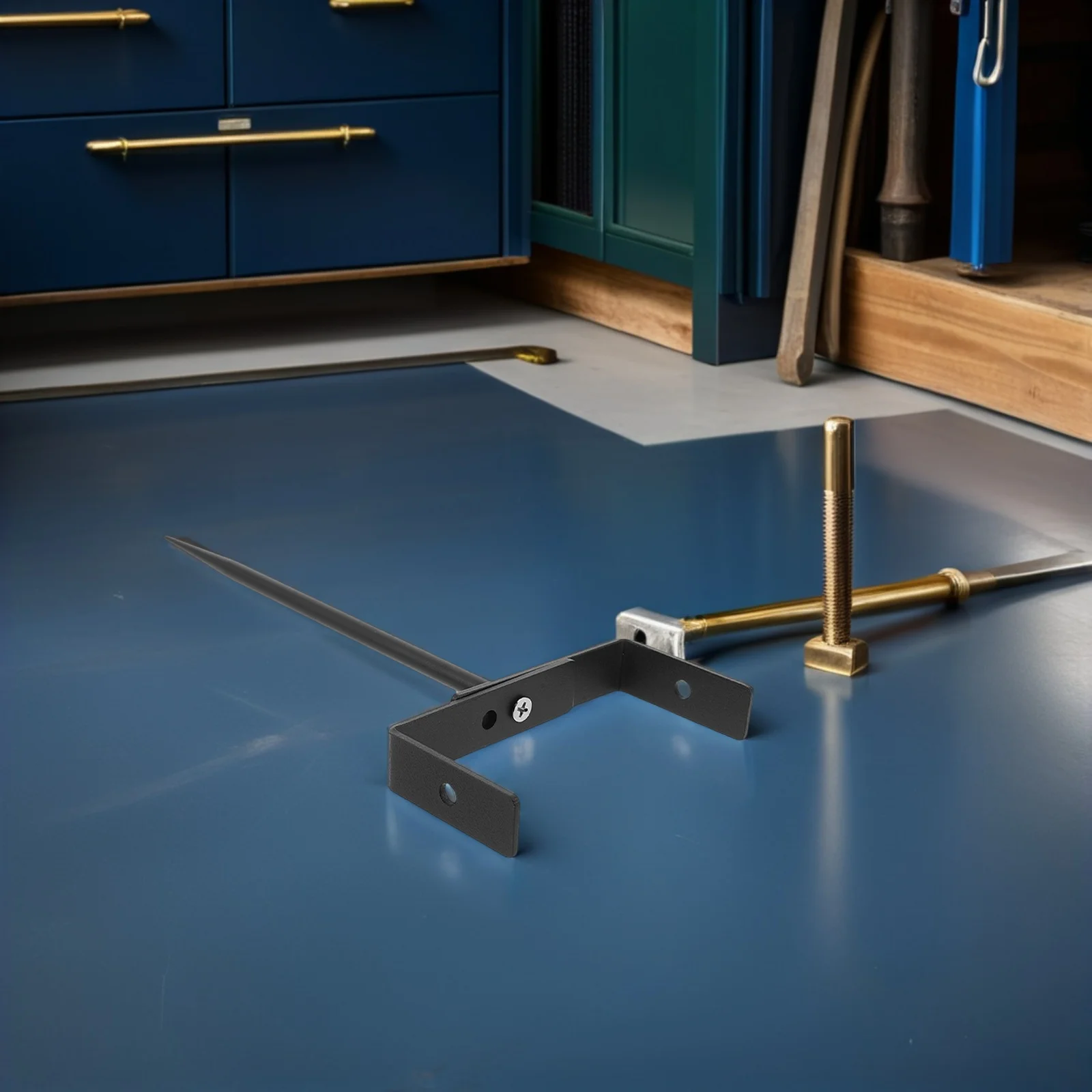 2Pcs Einstellbare Fallrohr Halterung Schwarz Metall Dachrinne Unterstützung Stake Regenwasser Rohr Halter Rohr Klammern Breite Dachrinne Halterung