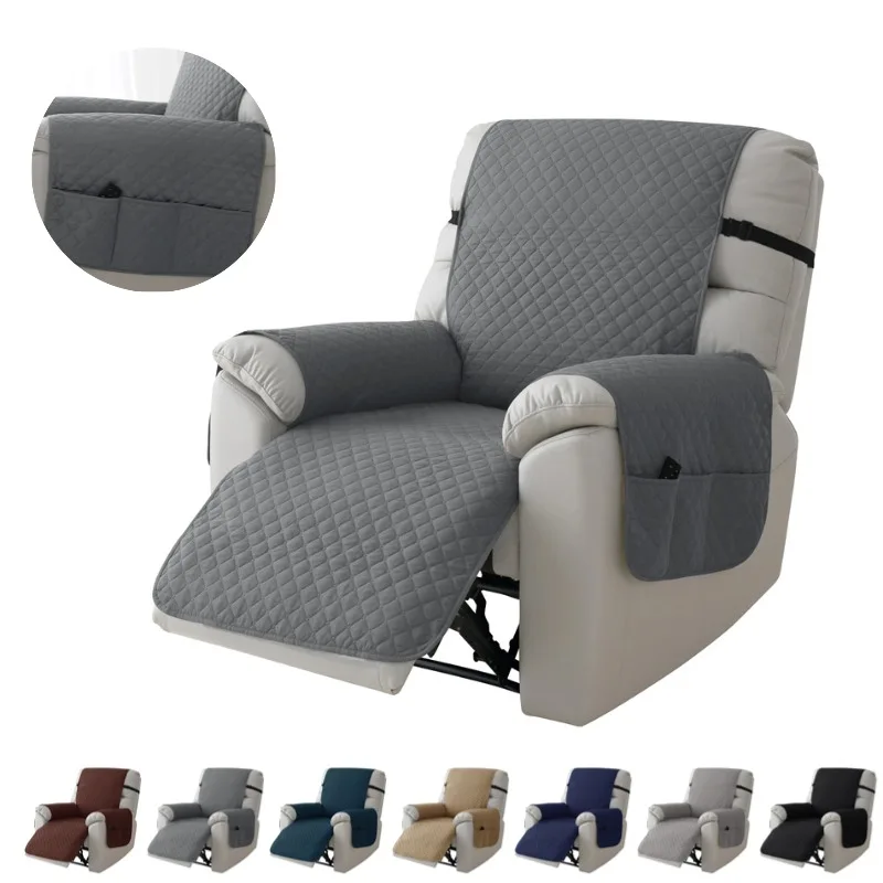 

Single Recliner Sofa Cover Pet-friendly Anti-dirty Reclining Armchair Covers High Quilted Relax Slipcover Housse De Fauteuil