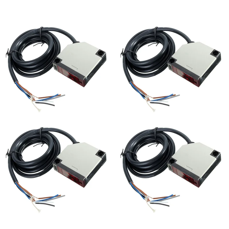 

【Livraison Rapide】4X Specular Reflection Photoelectric DC12-24V 3A E3JK-R4M1 Sensor Switch W/Screws
