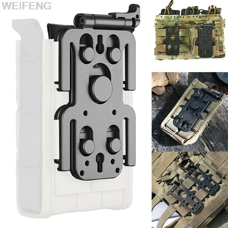 Tactical Molle Attachment Plate EDC Pouch Mag Holster Adapter Platform For Attaching Molle Mag Pouch Backpack Hunting Accessory