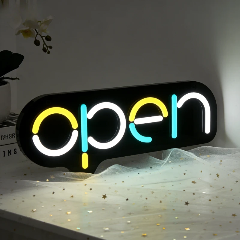 

Vibrant OPEN LED Neon Sign for Shop Window Business Opening Cafe Bar Restaurant Decor Warm Welcome Wall Light Advertising