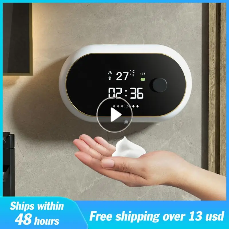 Hand Sanitizer Rechargeable Infrared Sensor Automatic Wall-mounted Usb Kitchen Accessories Tools Liquid Foam Machine Smart New