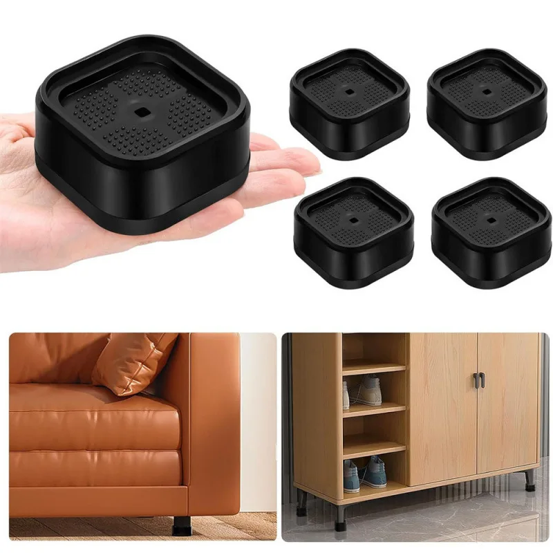 

6Pcs Furniture Foot Pads Noise Cancelling Non Slip Anti Vibration Washing Machine Foot Pad Base Refrigerator Stabilizer Protect