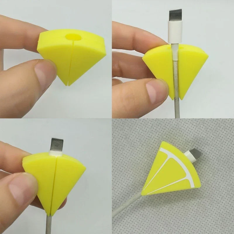 Phone Data Cable Protective Sleeve Earphone Cord Protection Cover Charger Line Protector Cattoon Toys Gift For Apple Android