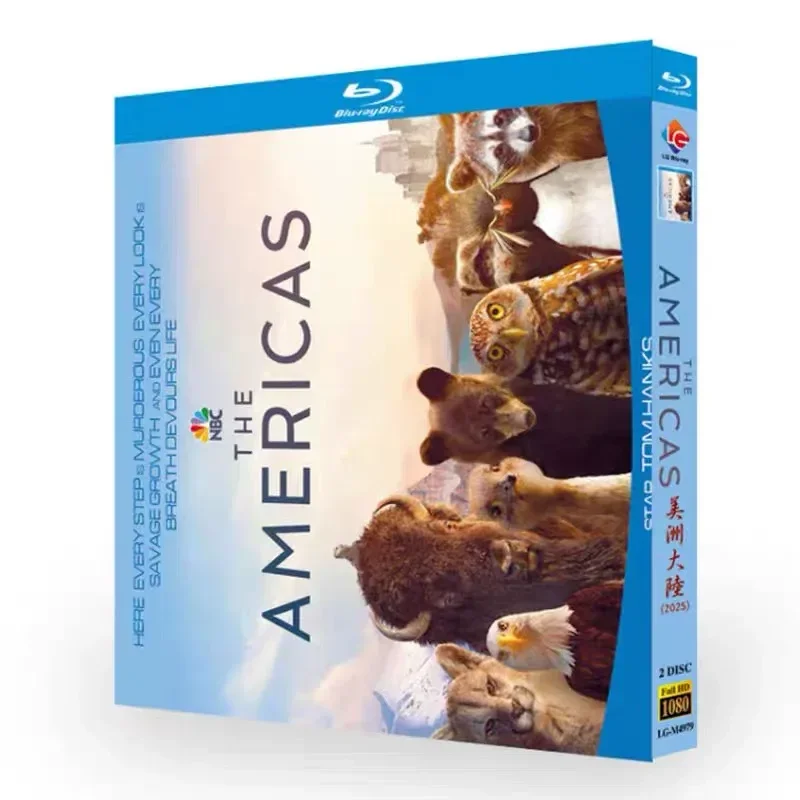 

America Blu-ray High Definition Documentary BD Disc Box with Chinese and English Subtitles