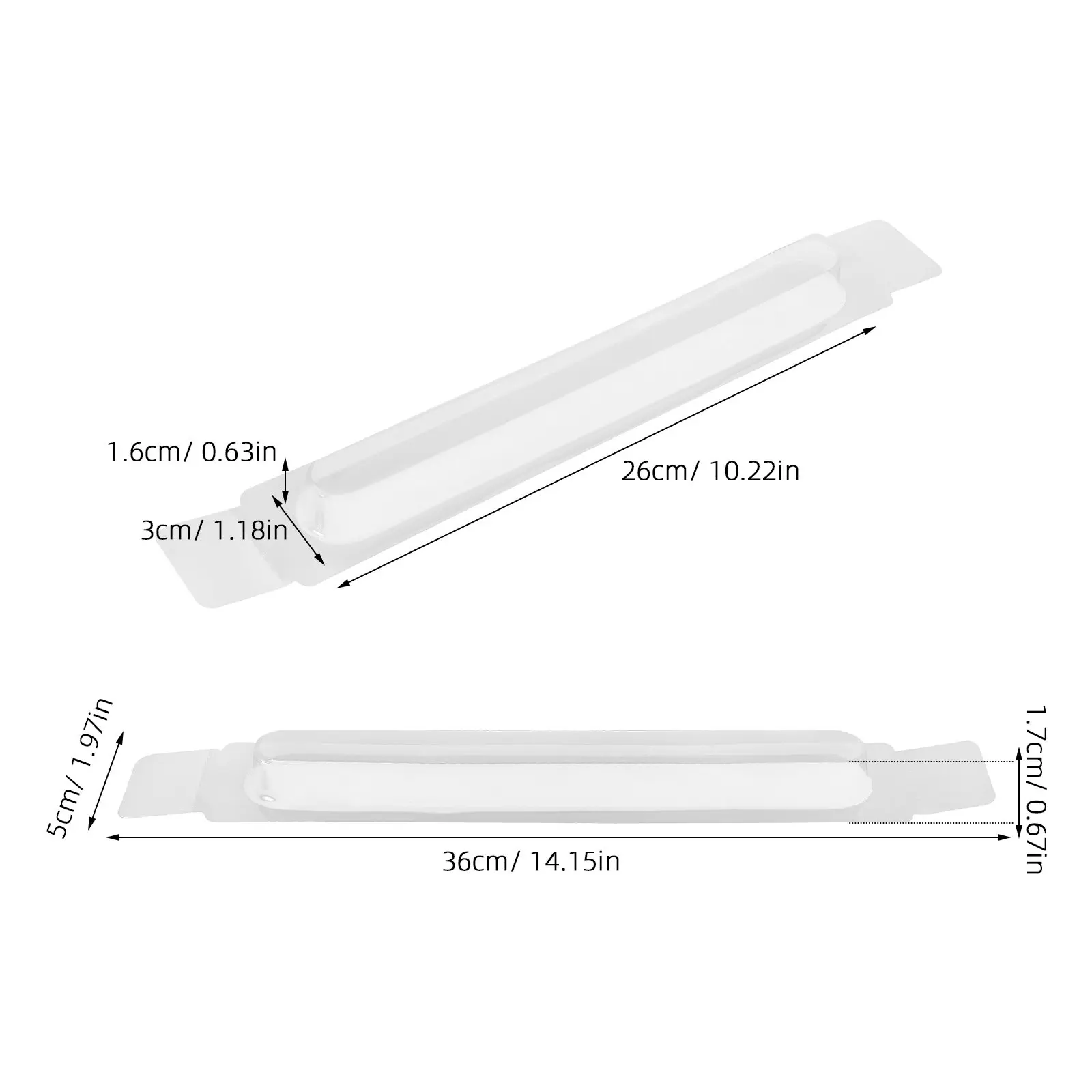 12Pcs PVC Protective Box Wall Clock Hands Safety Case Anti-Pressure Cover Clock Pointer Guard Storage for Quartz Wall Clocks