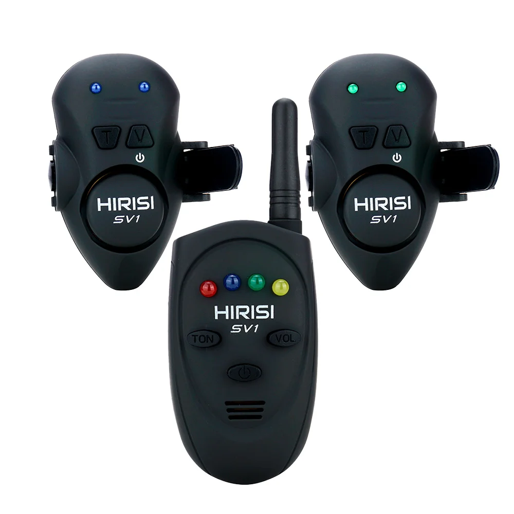 Hirisi Visaas Alarmset Met Draagbare Case Lichtgevende Vissen Beetindicator Karper SV1 Vissen Accessoires