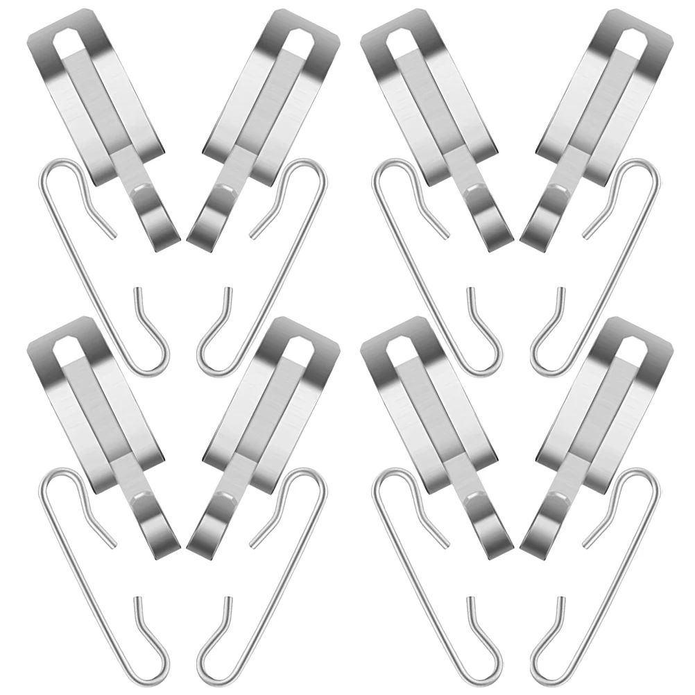 

1 set Heat Cable Hooks Aluminum Roof Gutter Clips for Installing Heated Tape Pipes Deicing Lightweight Durable