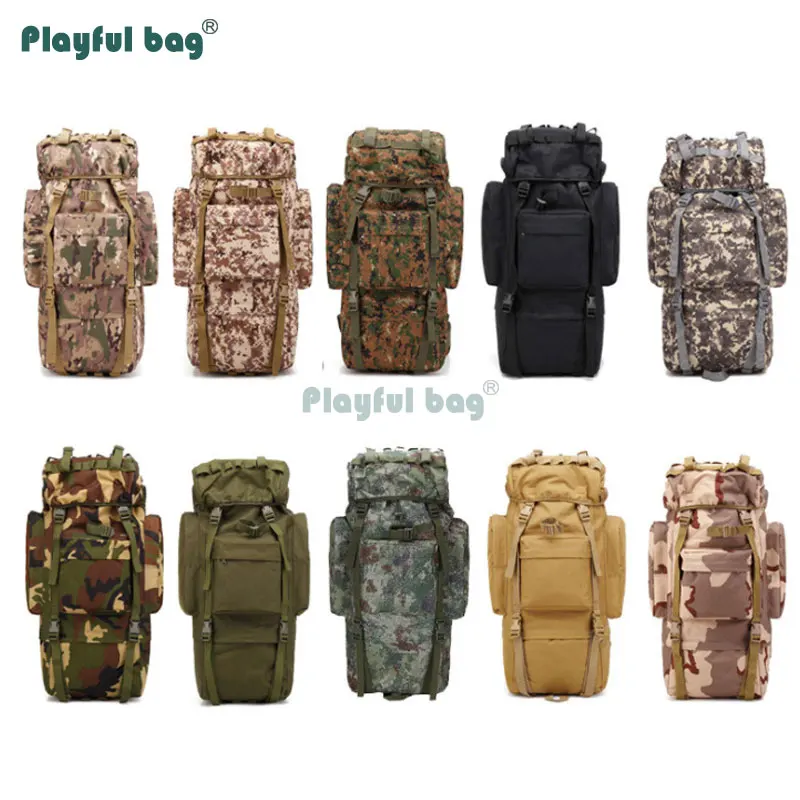 

Outdoor Professional mountain bag multi-functional Waterproof Camping Travel Backpack Camouflage Backpack AVA25