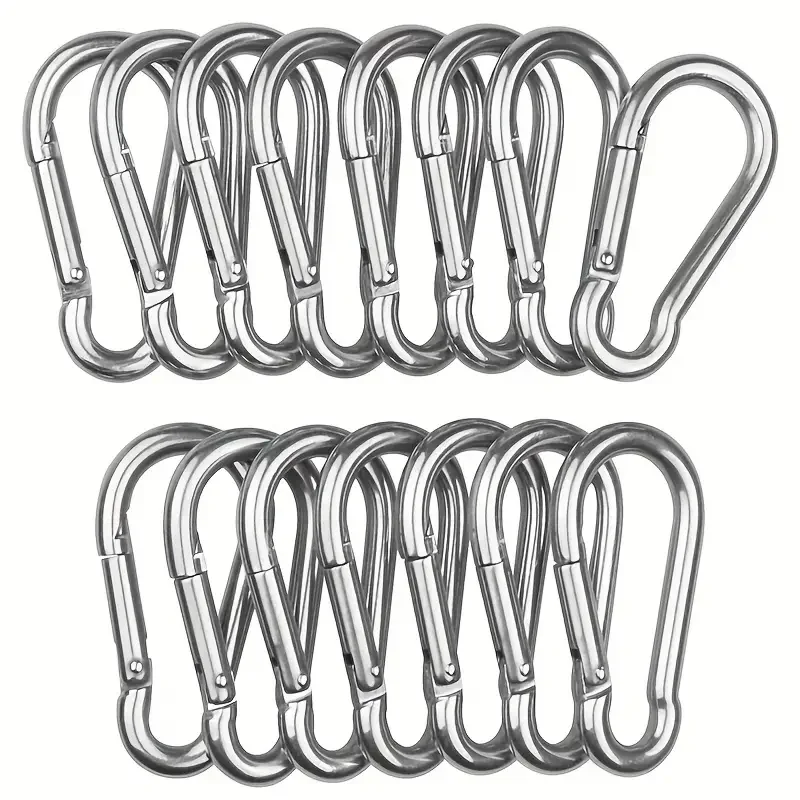 1-100pcs Mini Carabiner Keychain Alluminum Alloy D-ring Buckle Spring Carabiner Snap Hook Clip Keychains Outdoor Camping Tool