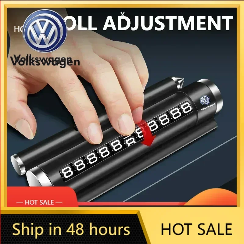 

For VW 80% New Aluminium Alloy Car Temporary Parking Number Plate For Volkswagen VW Jetta Polo T4 T5 T6 Sharan Touareg Gol